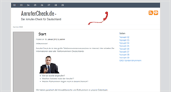 Desktop Screenshot of anrufercheck.de