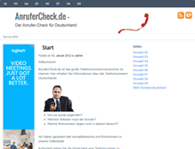 Tablet Screenshot of anrufercheck.de